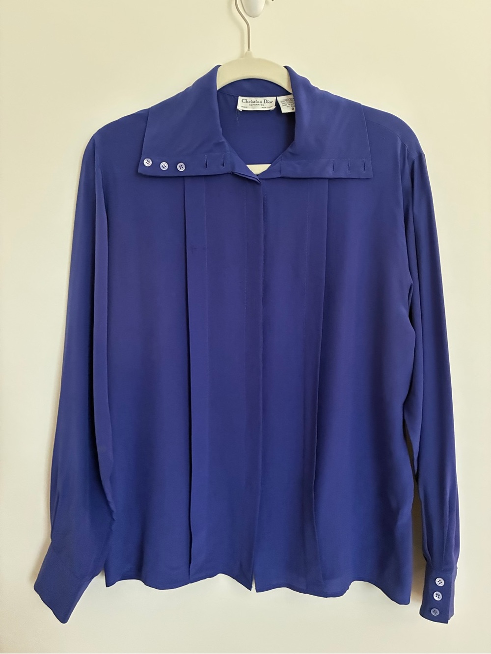 Vintage Christian Dior Silk Blouse size 8